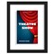 Americantflat 9.5x12 Floating Frame for Playbills - Ideal for Theatre Posters - Easy Open Buttons for Loading Pictures - Playbill Frame - Shatter Resistant Glass - Hanging Hardware - Black
